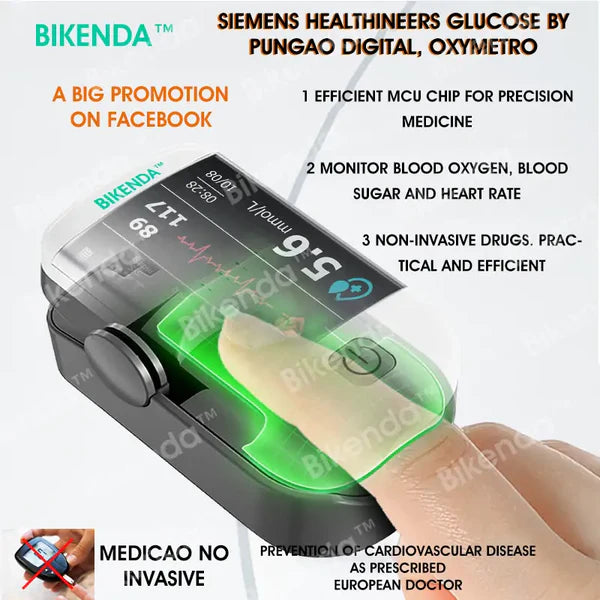 Medidor de glicose multifuncional não invasivo GLUCOMAX®